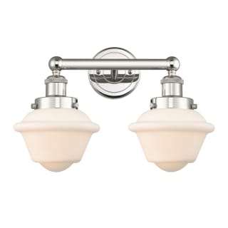 A thumbnail of the Innovations Lighting 616-2W-10-16 Oxford Vanity Polished Nickel / Matte White