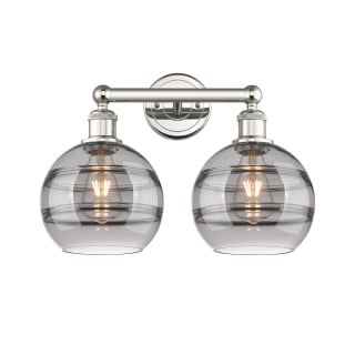 A thumbnail of the Innovations Lighting 616-2W 12 17 Rochester Vanity Polished Nickel / Light Smoke