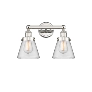 A thumbnail of the Innovations Lighting 616-2W-10-16 Cone Vanity Polished Nickel / Clear