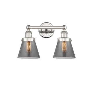 A thumbnail of the Innovations Lighting 616-2W-10-16 Cone Vanity Polished Nickel / Plated Smoke