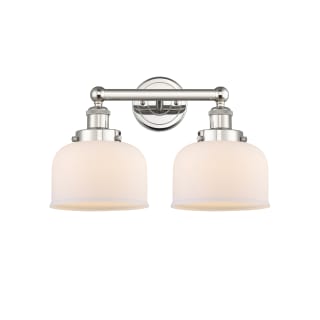 A thumbnail of the Innovations Lighting 616-2W-10-16-L Bell Vanity Polished Nickel / Matte White