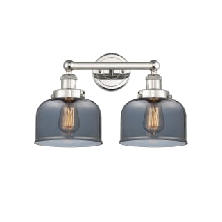 A thumbnail of the Innovations Lighting 616-2W-10-16-L Bell Vanity Polished Nickel / Plated Smoke