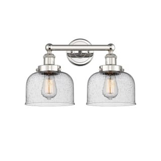 A thumbnail of the Innovations Lighting 616-2W-10-16-L Bell Vanity Polished Nickel / Seedy