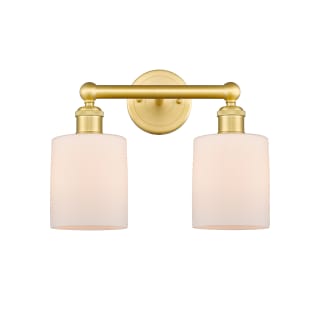 A thumbnail of the Innovations Lighting 616-2W-12-14 Cobbleskill Vanity Satin Gold / Matte White