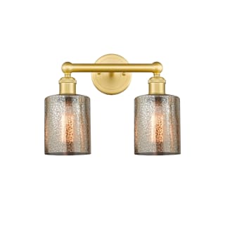 A thumbnail of the Innovations Lighting 616-2W-12-14 Cobbleskill Vanity Satin Gold / Mercury