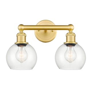 A thumbnail of the Innovations Lighting 616-2W-11-15 Athens Vanity Satin Gold / Clear