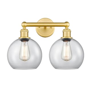 A thumbnail of the Innovations Lighting 616-2W-13-17 Athens Vanity Satin Gold / Clear