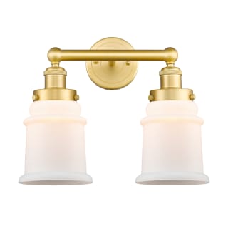 A thumbnail of the Innovations Lighting 616-2W-13-15 Canton Vanity Satin Gold / Matte White