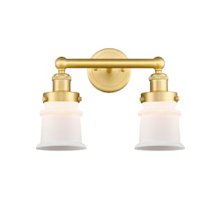 A thumbnail of the Innovations Lighting 616-2W-11-14 Canton Vanity Satin Gold / Matte White