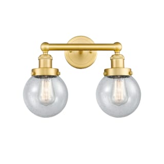 A thumbnail of the Innovations Lighting 616-2W-10-16 Beacon Vanity Satin Gold / Seedy