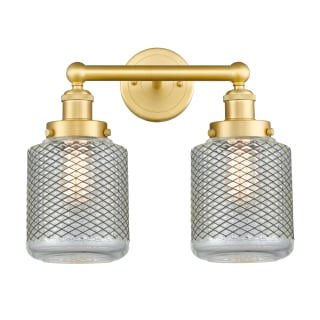 A thumbnail of the Innovations Lighting 616-2W-12-15 Stanton Vanity Satin Gold / Clear Wire Mesh