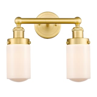 A thumbnail of the Innovations Lighting 616-2W-10-16 Dover Vanity Satin Gold / Matte White