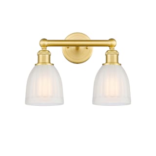 A thumbnail of the Innovations Lighting 616-2W-12-15 Brookfield Vanity Satin Gold / White