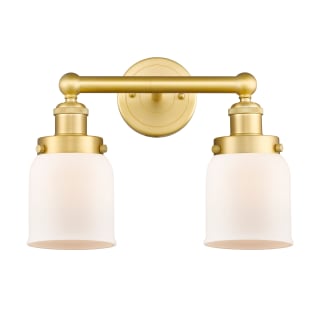 A thumbnail of the Innovations Lighting 616-2W-10-16 Bell Vanity Satin Gold / Matte White