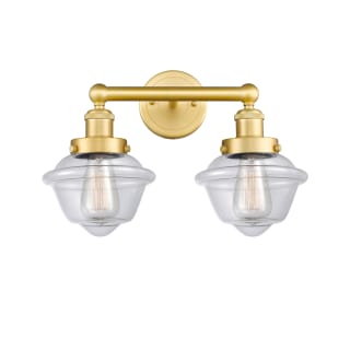 A thumbnail of the Innovations Lighting 616-2W-10-16 Oxford Vanity Satin Gold / Clear