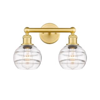 A thumbnail of the Innovations Lighting 616-2W 10 15 Rochester Vanity Satin Gold / Clear