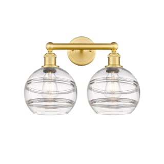 A thumbnail of the Innovations Lighting 616-2W 12 17 Rochester Vanity Satin Gold / Clear