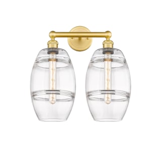 A thumbnail of the Innovations Lighting 616-2W 12 17 Vaz Vanity Satin Gold / Clear