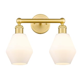 A thumbnail of the Innovations Lighting 616-2W-12-15 Cindyrella Vanity Satin Gold / Cased Matte White