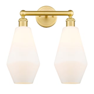 A thumbnail of the Innovations Lighting 616-2W-17-16 Cindyrella Vanity Satin Gold / Cased Matte White