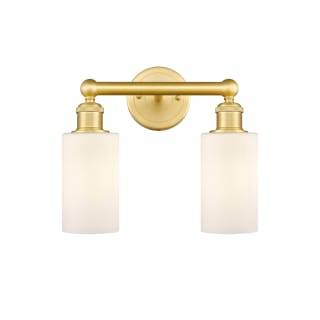 A thumbnail of the Innovations Lighting 616-2W-11-13 Clymer Vanity Satin Gold / Matte White