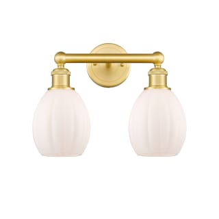 A thumbnail of the Innovations Lighting 616-2W-13-15 Eaton Vanity Satin Gold / Matte White