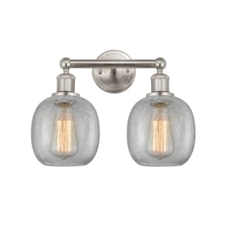 A thumbnail of the Innovations Lighting 616-2W-12-15 Belfast Vanity Brushed Satin Nickel / Clear Crackle