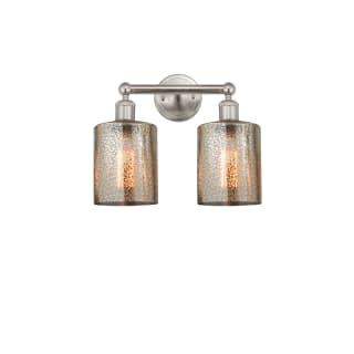 A thumbnail of the Innovations Lighting 616-2W-12-14 Cobbleskill Vanity Brushed Satin Nickel / Mercury