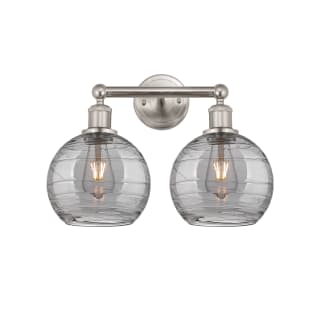 A thumbnail of the Innovations Lighting 616-2W 12 17 Athens Deco Swirl Vanity Satin Nickel / Light Smoke Deco Swirl