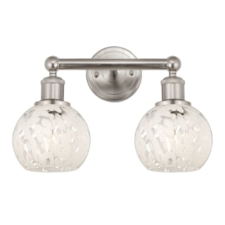 A thumbnail of the Innovations Lighting 616-2W 10 15 White Mouchette Vanity Brushed Satin Nickel