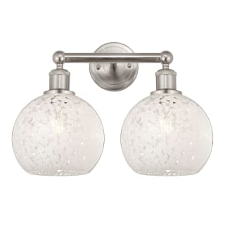 A thumbnail of the Innovations Lighting 616-2W 12 17 White Mouchette Vanity Satin Nickel