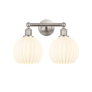 A thumbnail of the Innovations Lighting 616-2W 12 17 White Venetian Vanity Satin Nickel