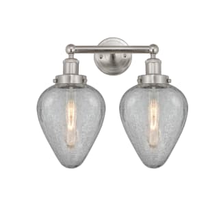 A thumbnail of the Innovations Lighting 616-2W-12-15 Geneseo Vanity Brushed Satin Nickel / Clear Crackle