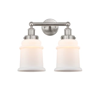 A thumbnail of the Innovations Lighting 616-2W-13-15 Canton Vanity Brushed Satin Nickel / Matte White