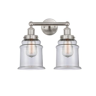 A thumbnail of the Innovations Lighting 616-2W-13-15 Canton Vanity Brushed Satin Nickel / Clear