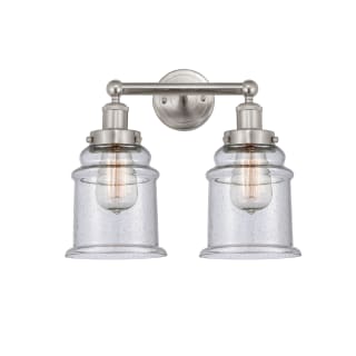 A thumbnail of the Innovations Lighting 616-2W-13-15 Canton Vanity Brushed Satin Nickel / Seedy