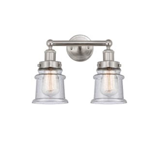 A thumbnail of the Innovations Lighting 616-2W-11-14 Canton Vanity Brushed Satin Nickel / Seedy