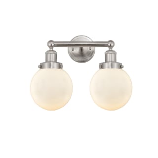 A thumbnail of the Innovations Lighting 616-2W-10-16 Beacon Vanity Brushed Satin Nickel / Matte White