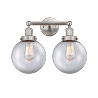 A thumbnail of the Innovations Lighting 616-2W-10-16-L Beacon Vanity Brushed Satin Nickel / Clear