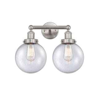 A thumbnail of the Innovations Lighting 616-2W-10-16-L Beacon Vanity Brushed Satin Nickel / Seedy