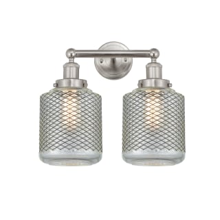 A thumbnail of the Innovations Lighting 616-2W-12-15 Stanton Vanity Brushed Satin Nickel / Clear Crackle