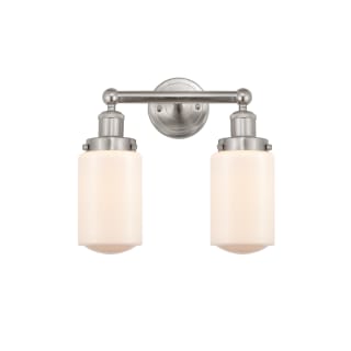 A thumbnail of the Innovations Lighting 616-2W-10-16 Dover Vanity Brushed Satin Nickel / Matte White