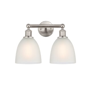 A thumbnail of the Innovations Lighting 616-2W-12-15 Castile Vanity Brushed Satin Nickel / White