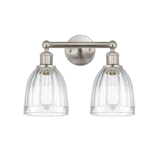 A thumbnail of the Innovations Lighting 616-2W-12-15 Brookfield Vanity Brushed Satin Nickel / Clear