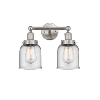 A thumbnail of the Innovations Lighting 616-2W-10-16 Bell Vanity Brushed Satin Nickel / Clear