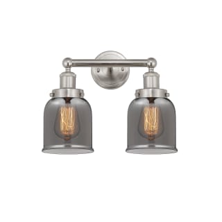 A thumbnail of the Innovations Lighting 616-2W-10-16 Bell Vanity Brushed Satin Nickel / Plated Smoke