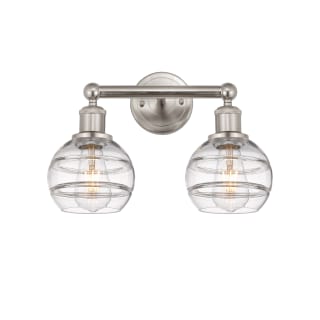 A thumbnail of the Innovations Lighting 616-2W 10 15 Rochester Vanity Brushed Satin Nickel / Clear