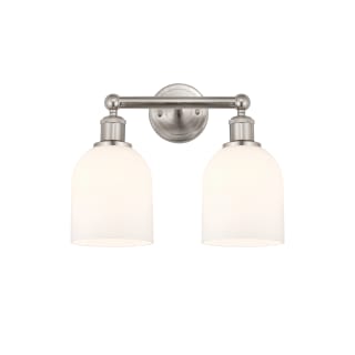 A thumbnail of the Innovations Lighting 616-2W 12 15 Bella Vanity Brushed Satin Nickel / Glossy White