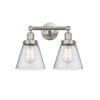 A thumbnail of the Innovations Lighting 616-2W-10-16 Cone Vanity Brushed Satin Nickel / Seedy