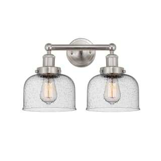 A thumbnail of the Innovations Lighting 616-2W-10-16-L Bell Vanity Brushed Satin Nickel / Seedy